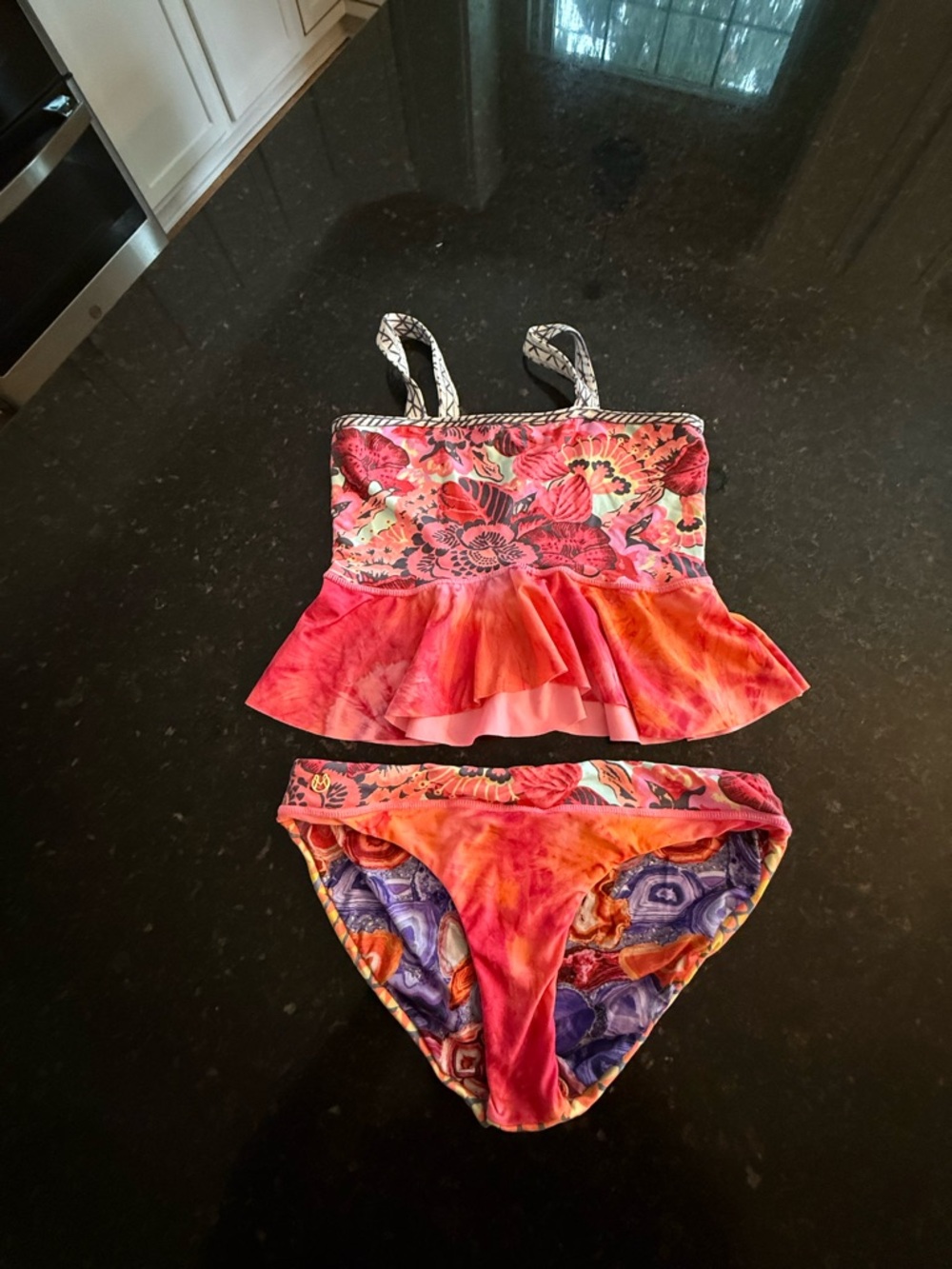 Maaji Girls Multicolor Floral-Agate Two-Piece Swimsuit